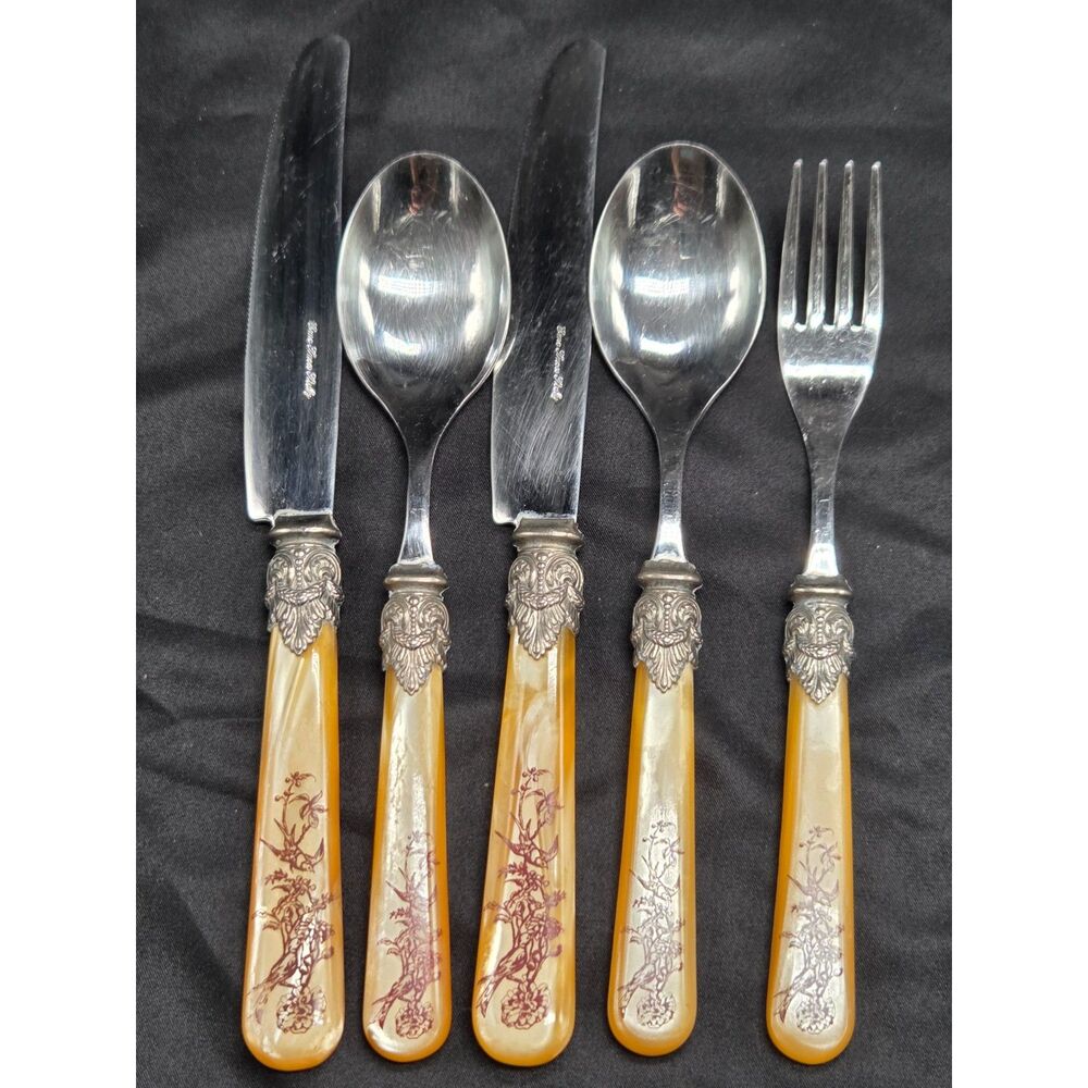 Inox Eme Flatware Pearl Orange - Italy
